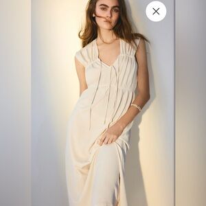 H&M Cream Maxi Dress